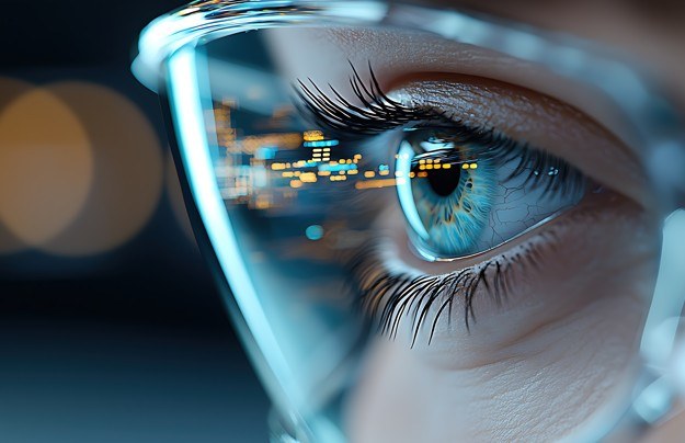 A close up image of an eye